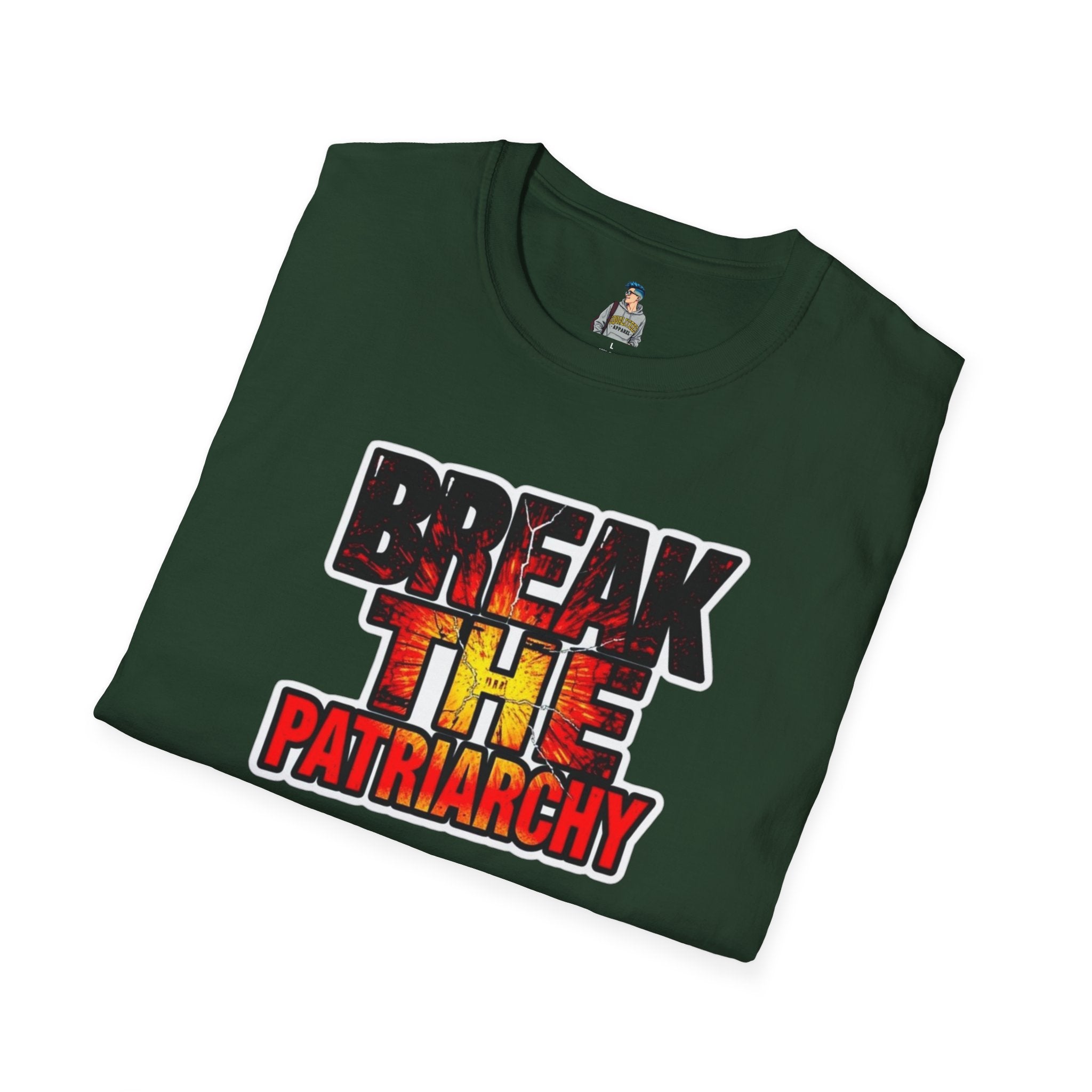 Break the Patriarchy Unisex Softstyle T-Shirt - Empowerment Wear for Social Change