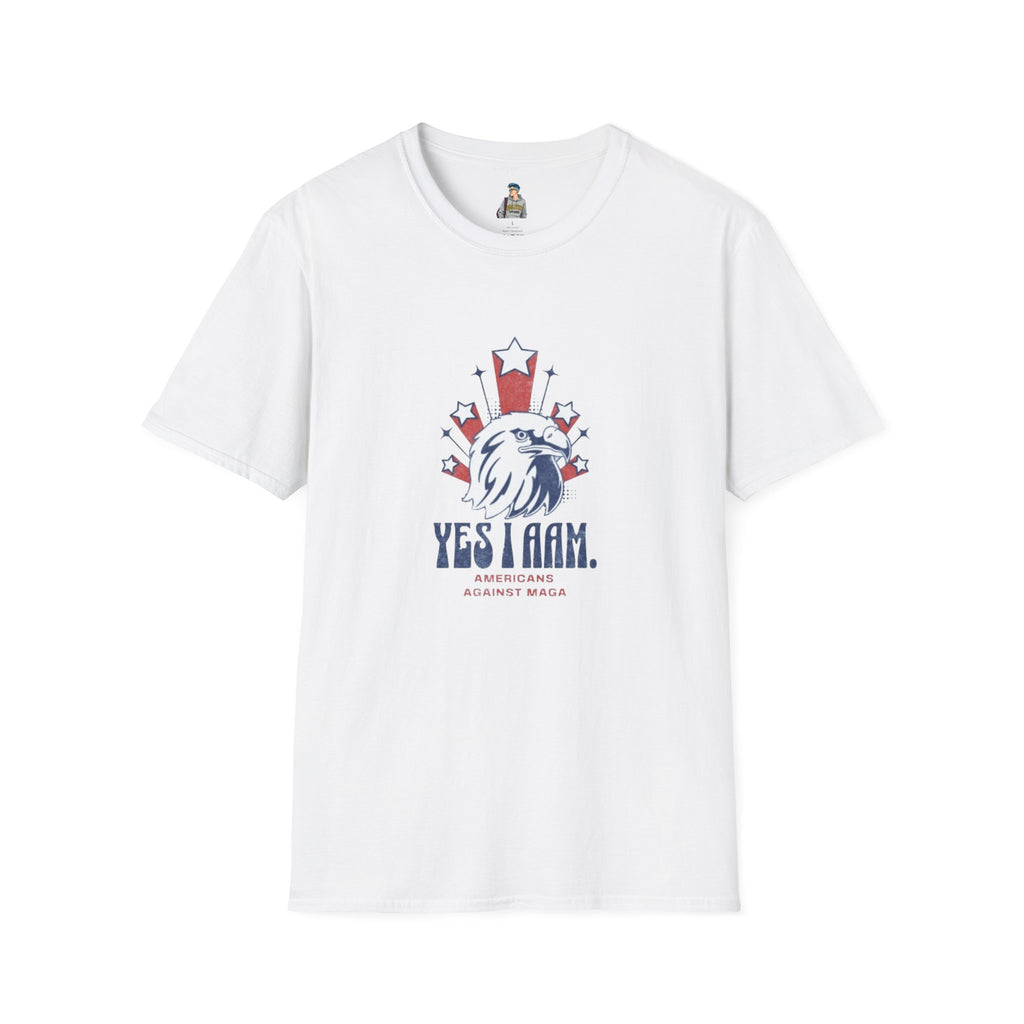 Americans Against MAGA Red Patriots Unisex Softstyle T-Shirt