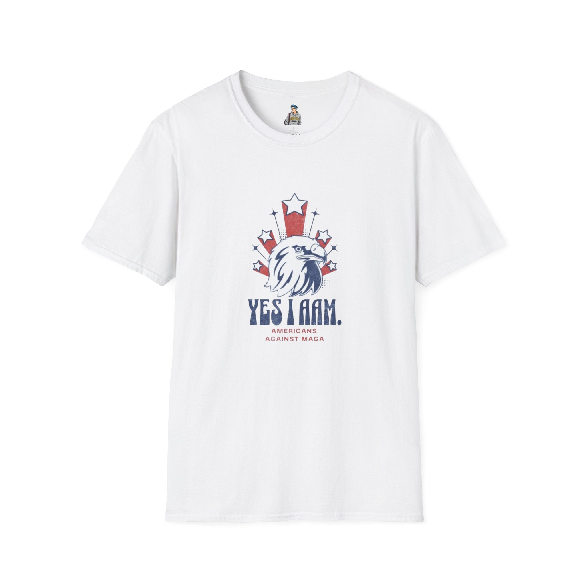 Americans Against MAGA Red Patriots Unisex Softstyle T-Shirt