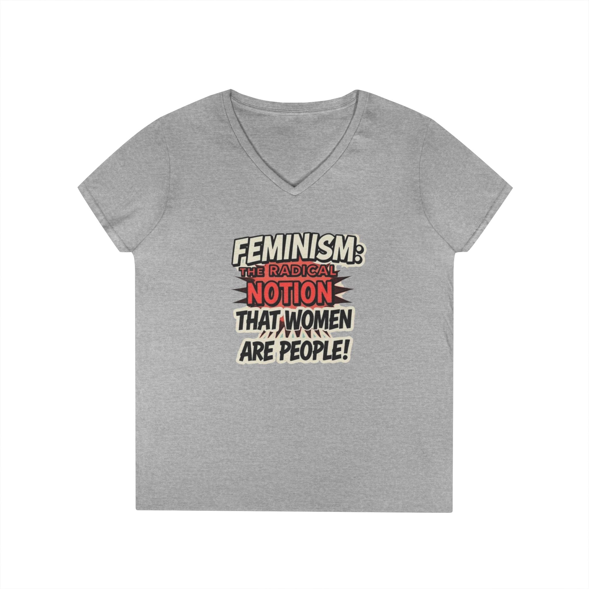 Feminism V-Neck T-Shirt - Empowering Women’s Apparel