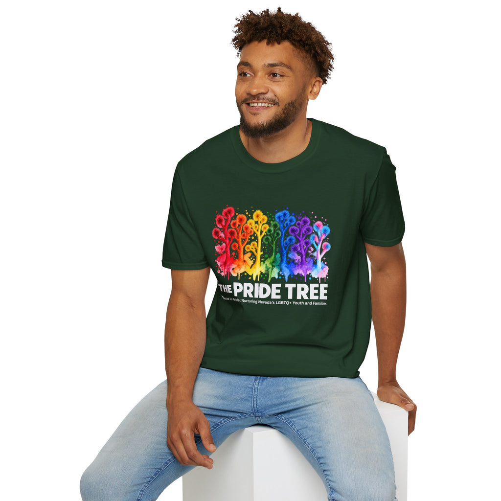 Pride Tree Las Vegas White Text T-shirt