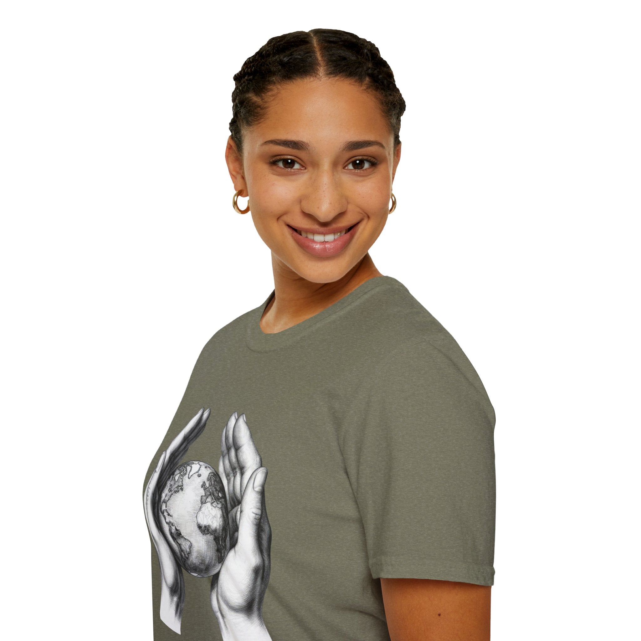 Earth in Your Hands T-Shirt — Protect the Planet Graphic Tee