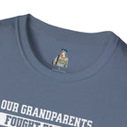 Unisex Softstyle T-Shirt: 'Our Grandparents Fought Fascists' Patriotic Tee