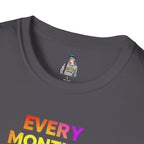 Queer History Month T-Shirt | Every Month is Queer History Month | Unisex Softstyle Tee