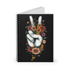 Peaceful Vibes Floral Spiral Notebook - Ruled Lines