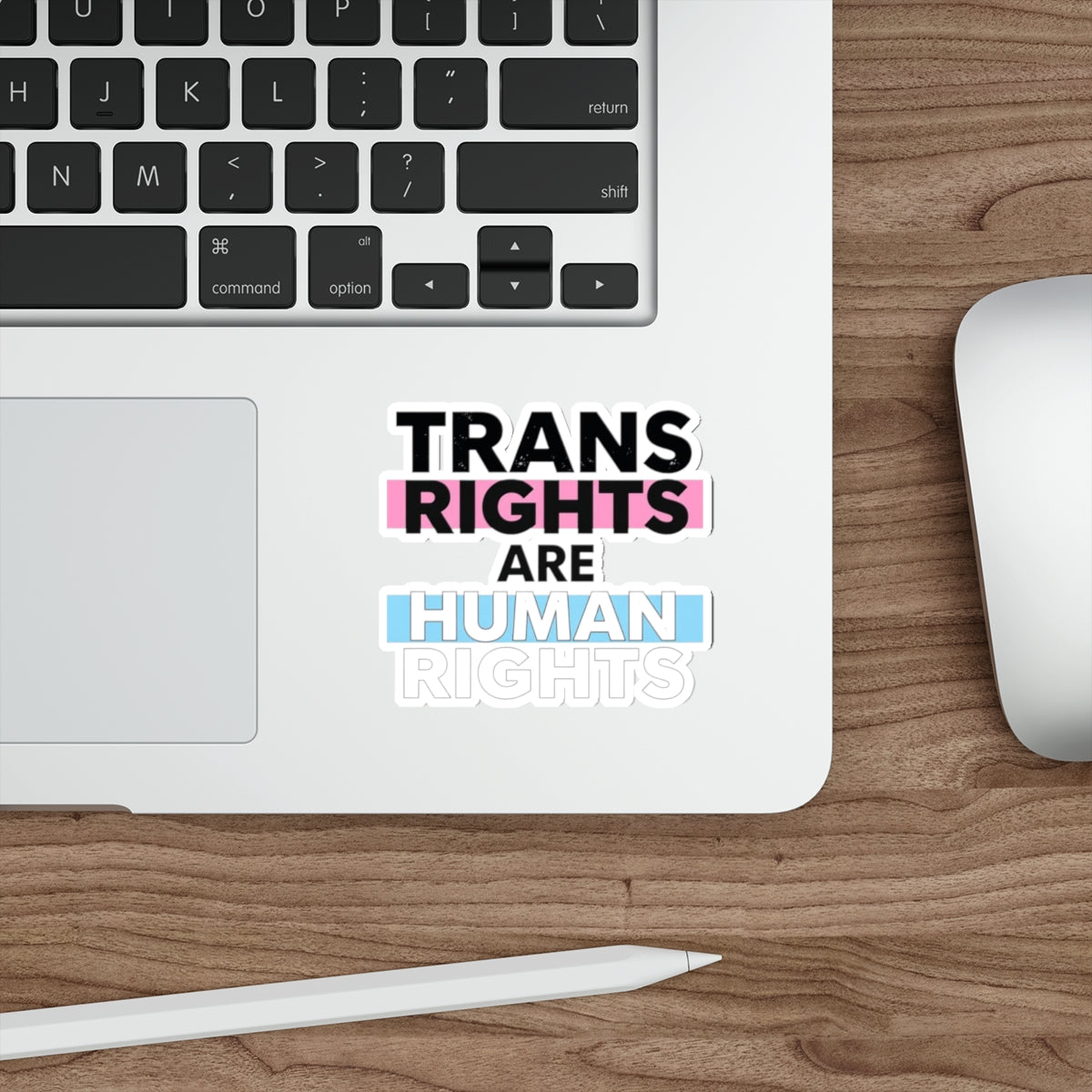 Die-Cut Stickers - TRANS RIGHTS ARE HUMAN RIGHTS
