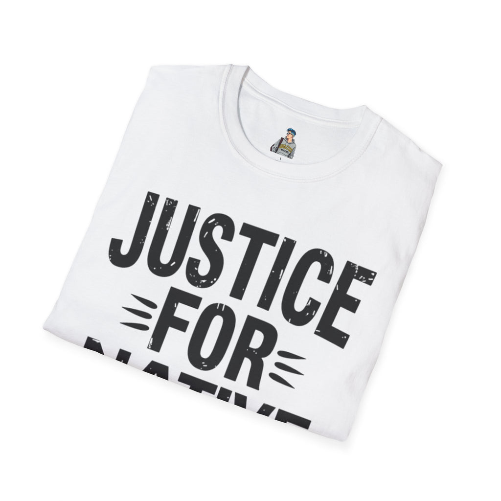 Justice for Native Communities Unisex Softstyle T-Shirt, Activism Tee, Social Justice Apparel, Comfortable Graphic Shirt, Gift for Advocates