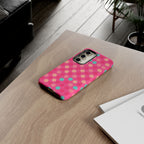 Android OR iPhone Protective Cases - Retro Polka Dots Pattern Tough Case