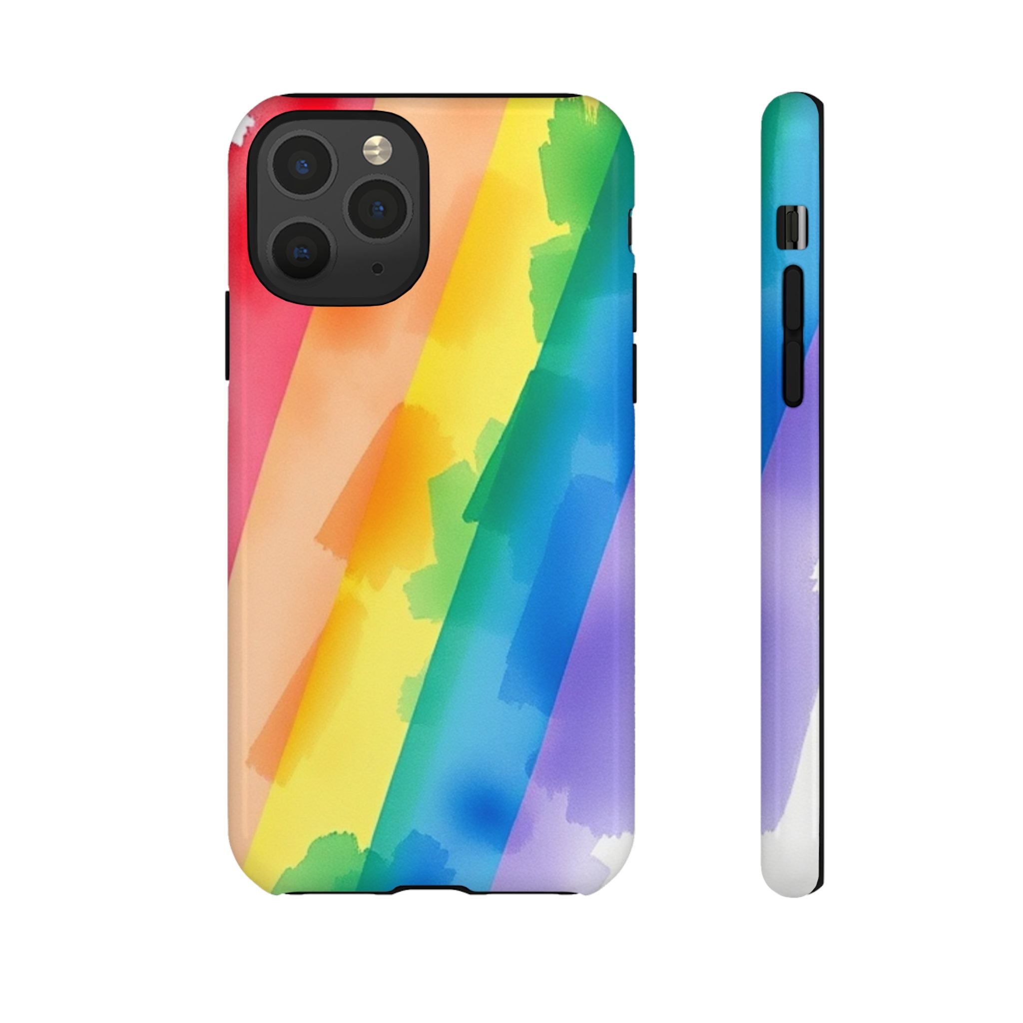 Rainbow Watercolor Art Tough Cases For Android & iPhone