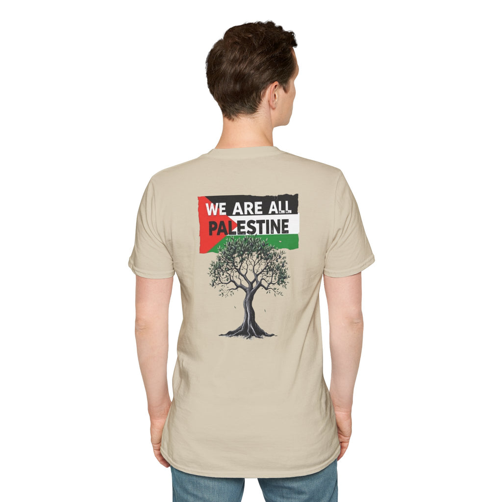Unisex Softstyle T-Shirt: Stand with Gaza & We Are All Palestine Graphic Tee