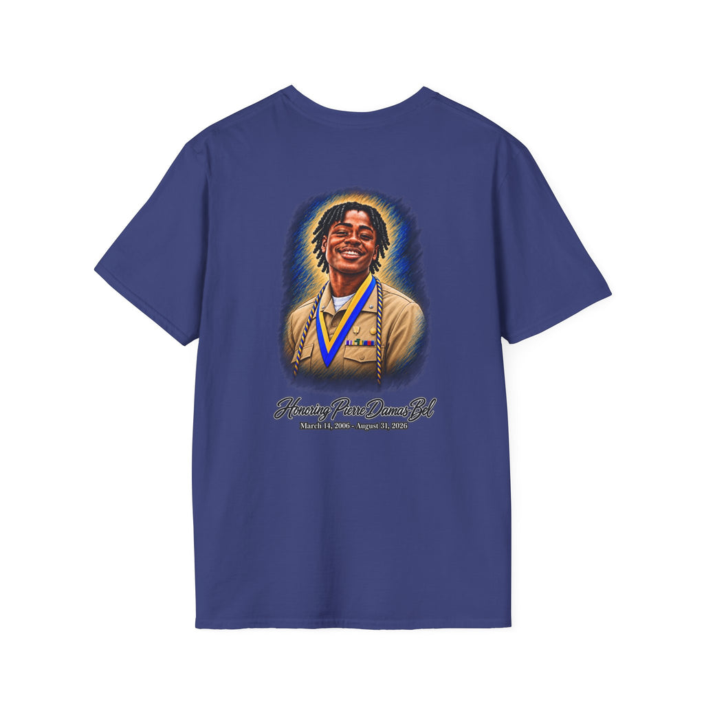 Portrait Front and Back - In Memory of Pierre Damas Bel T-Shirt