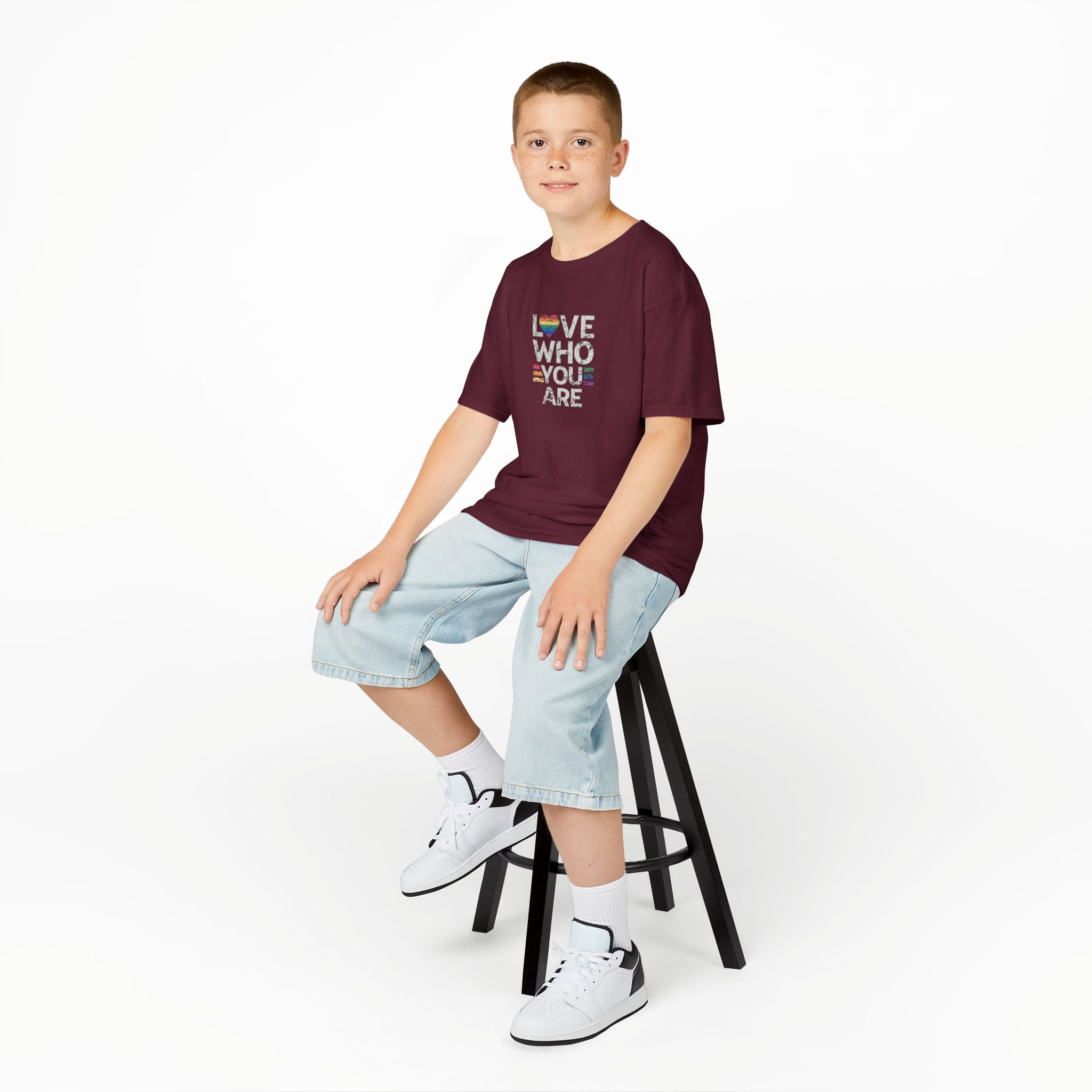 Love Who You Are Kids Heavy Cotton™ Tee - Pride Shirt for Children