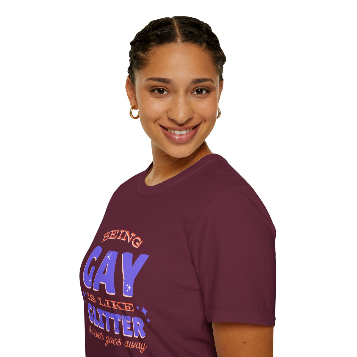 Being Gay Is Like Glitter Pride Tree Las Vegas T-Shirt