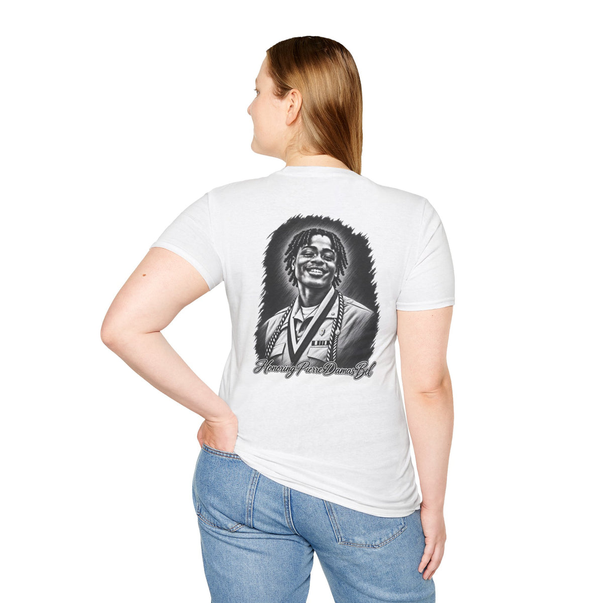 Portrait Front and Back - In Memory of Pierre Damas Bel T-Shirt