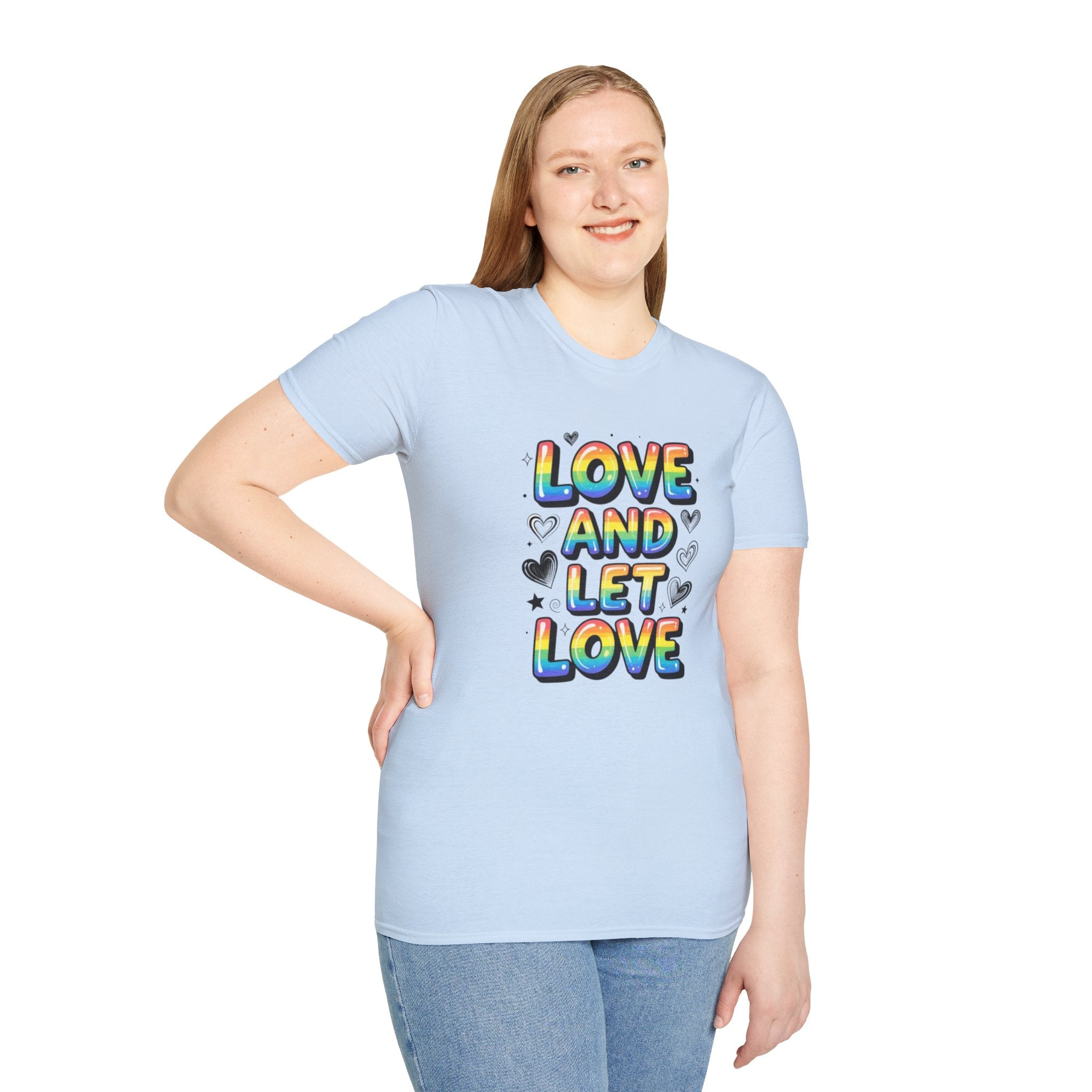 Love and Let Love T-Shirt —  Queer Pride Inspirational Tee