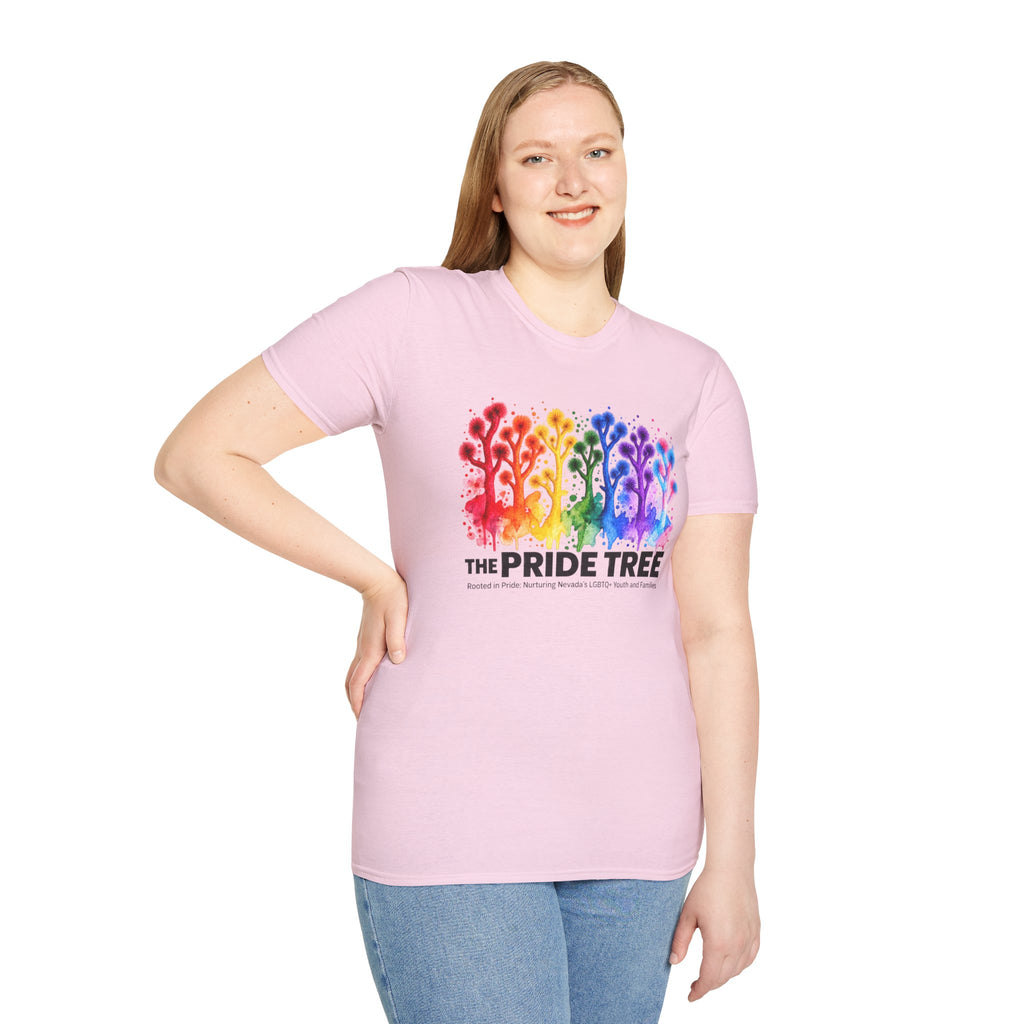 Pride Tree Las Vegas T-Shirt - Black Text