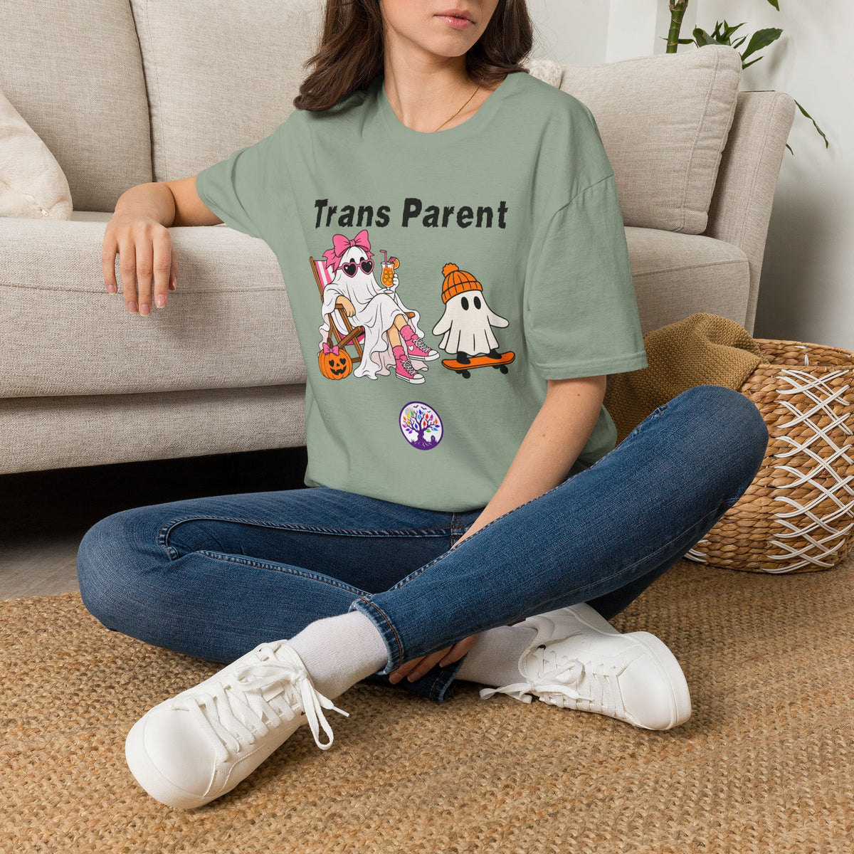 Trans Parent 3 Halloween Pride Tree Las Vegas T-Shirt