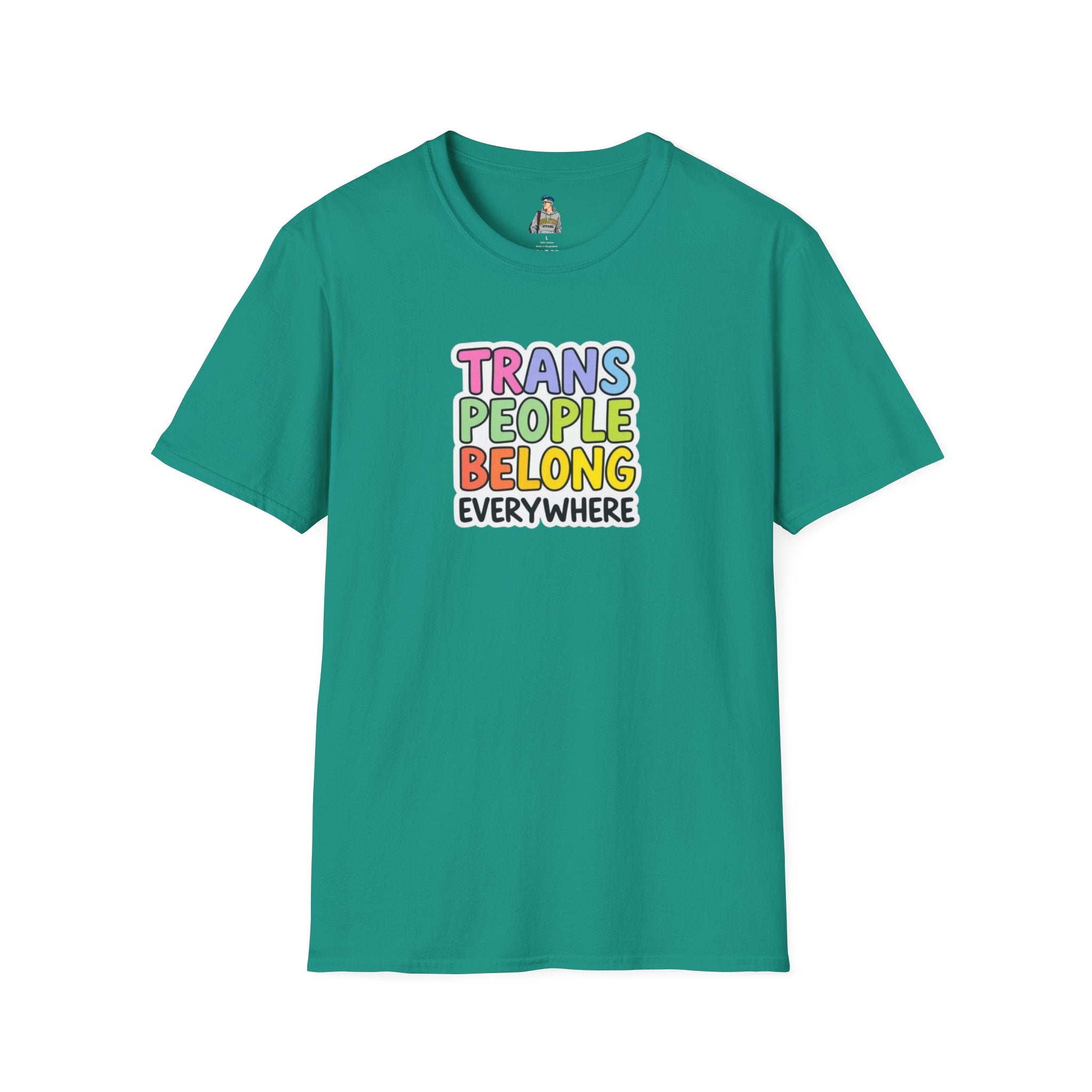 Trans People Belong Everywhere Unisex Softstyle T-Shirt