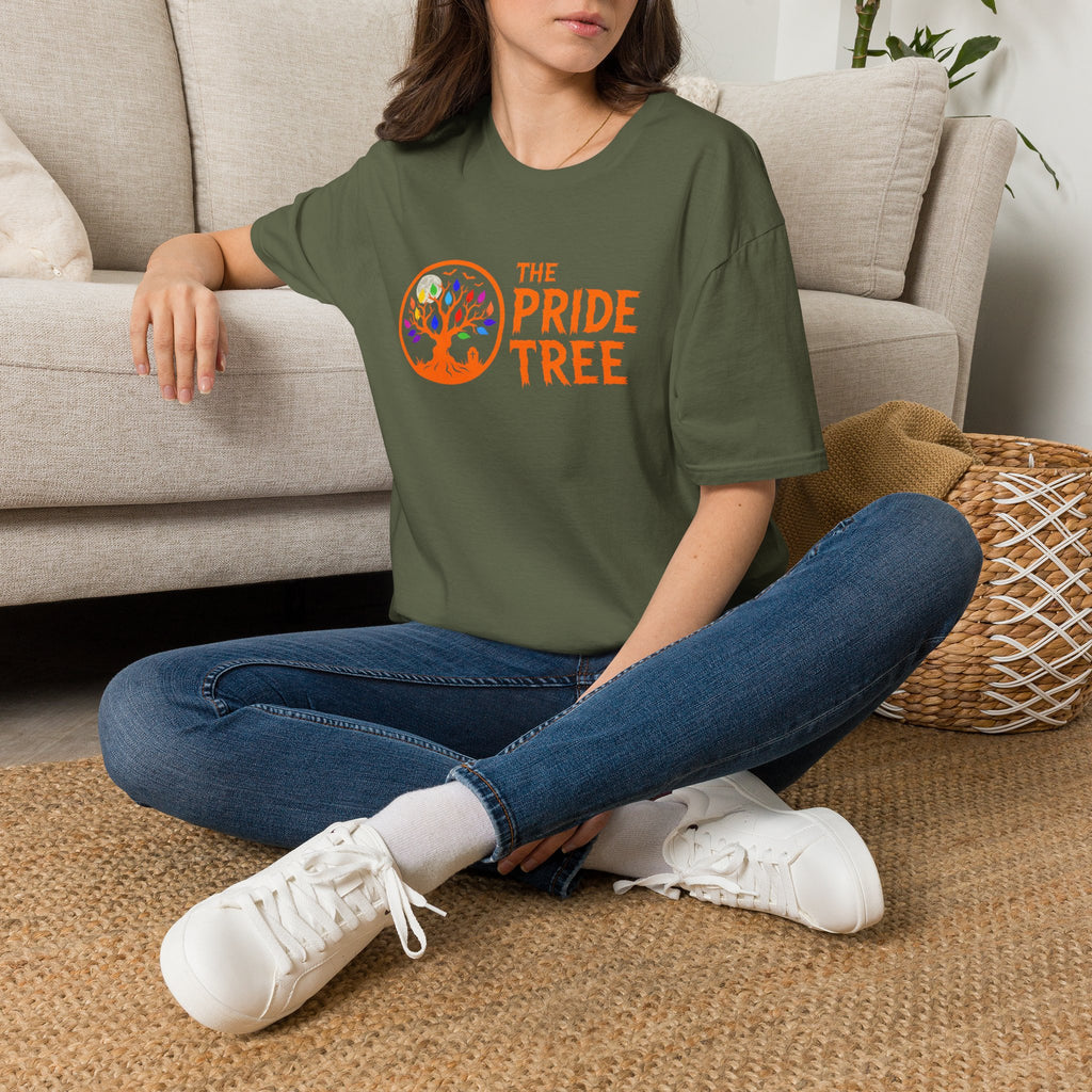 Orange Halloween Logo Pride Tree T-Shirt