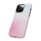 Pastel Cloud Tough Phone Case for iPhone Pink & Blue Gradient Protective Cover