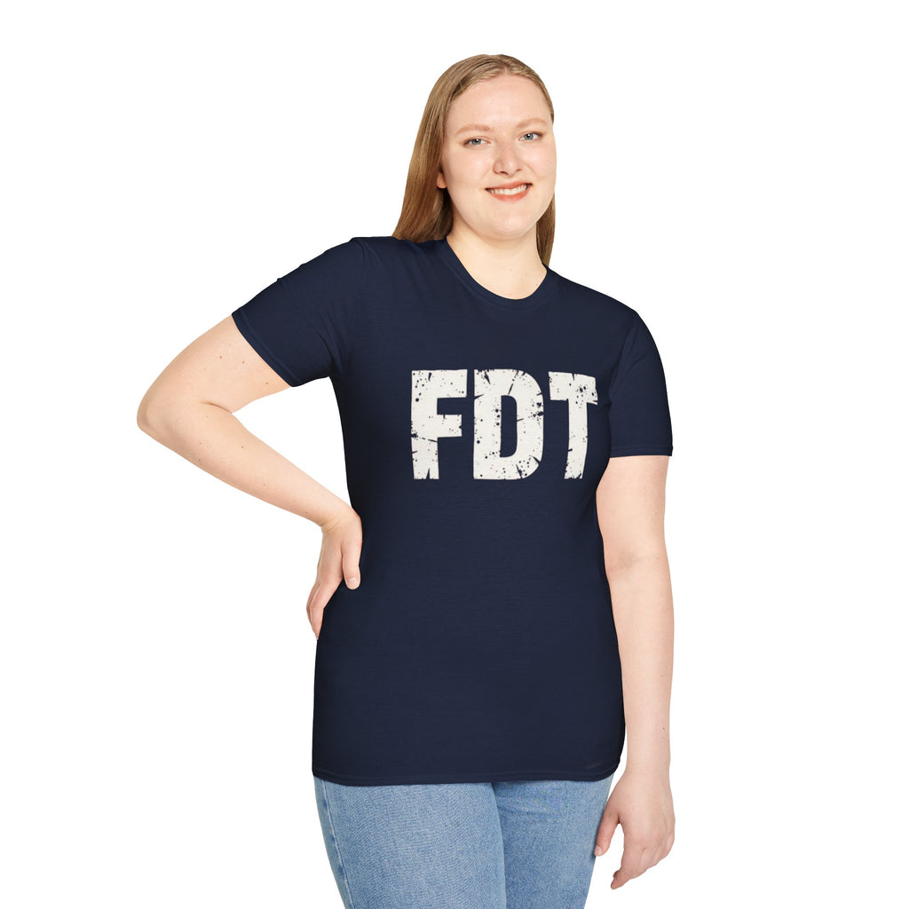 FDT Distressed Graphic T‑Shirt — Bold Statement Tee