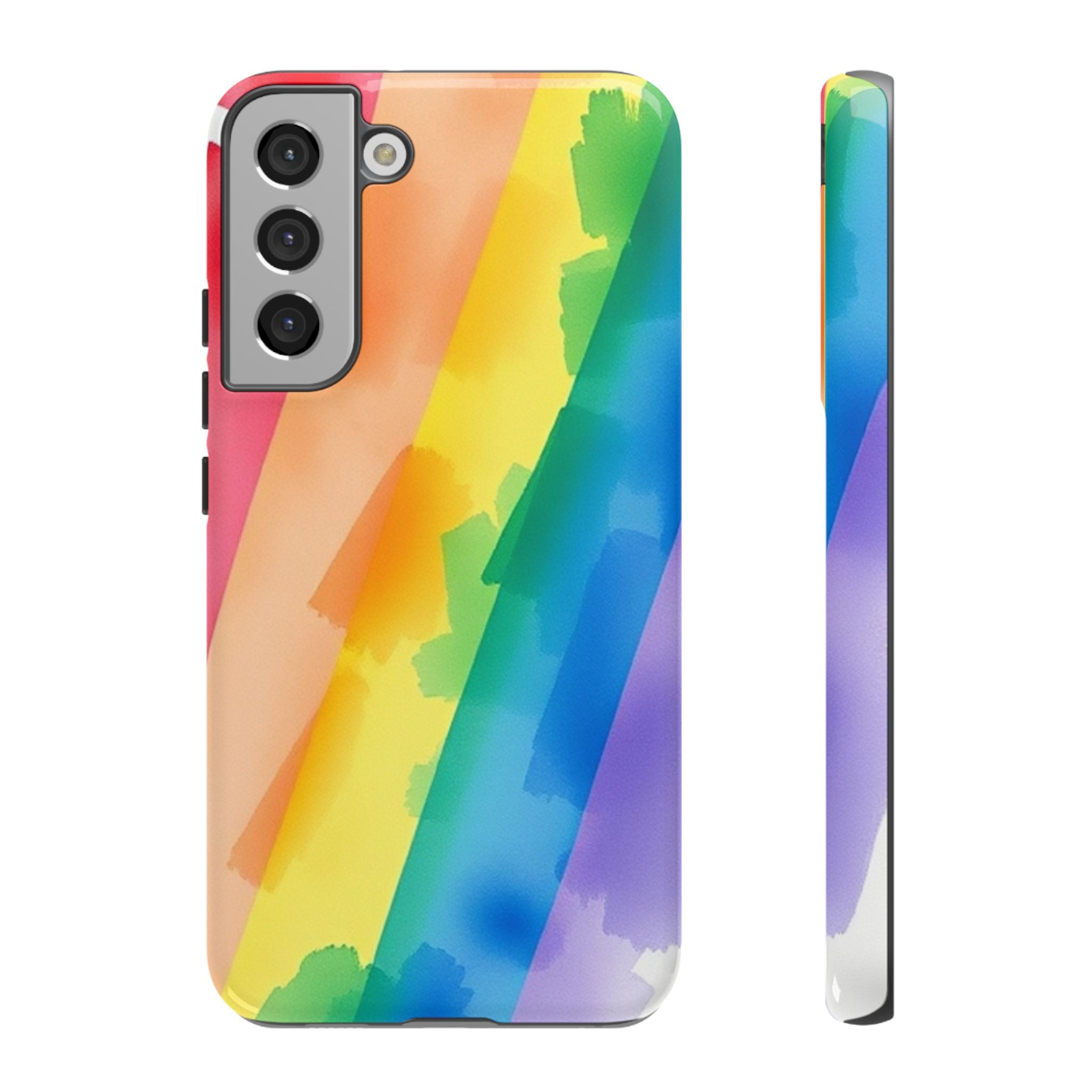 Rainbow Watercolor Art Tough Cases For Android & iPhone
