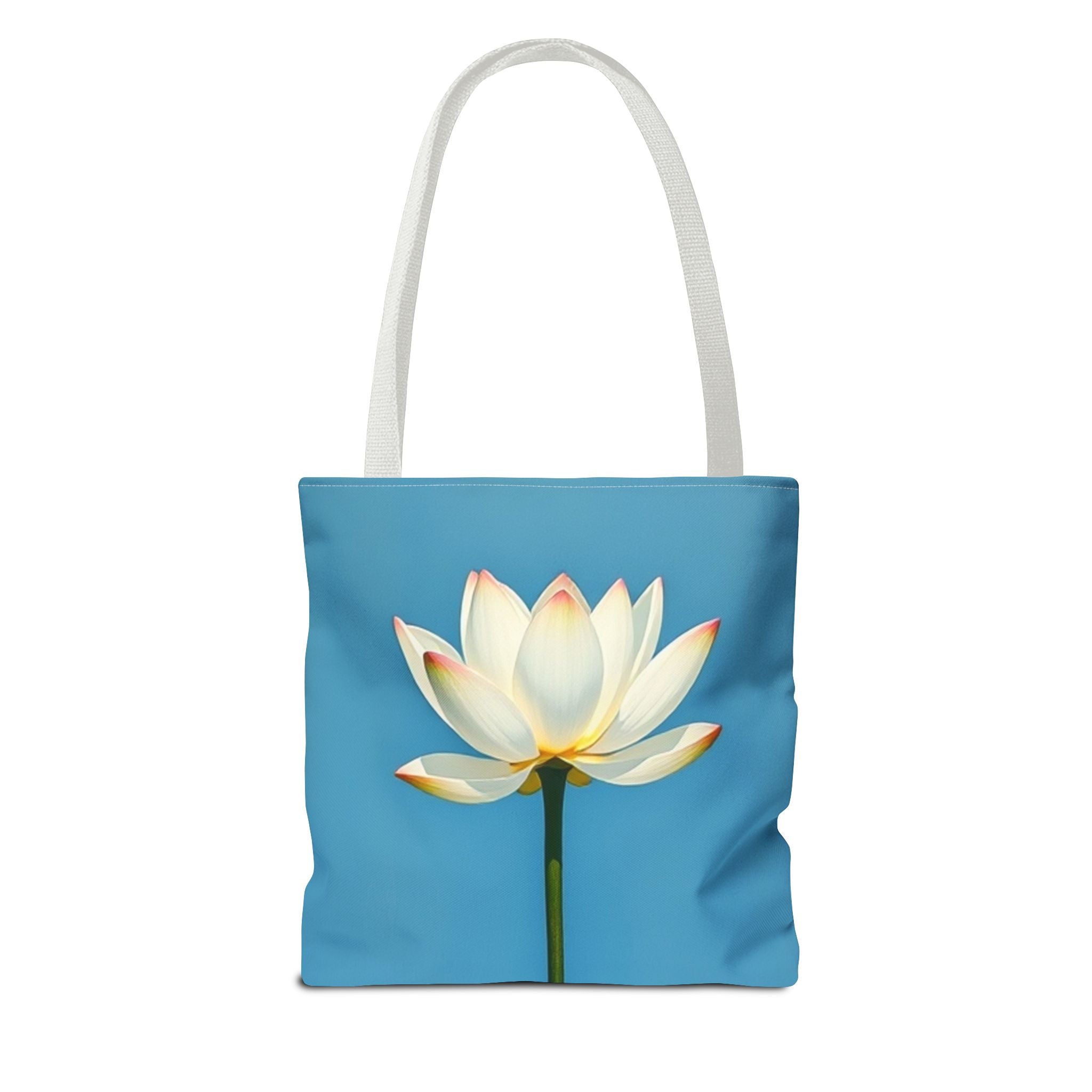 White Lily on Canvas Design - Tote Bag