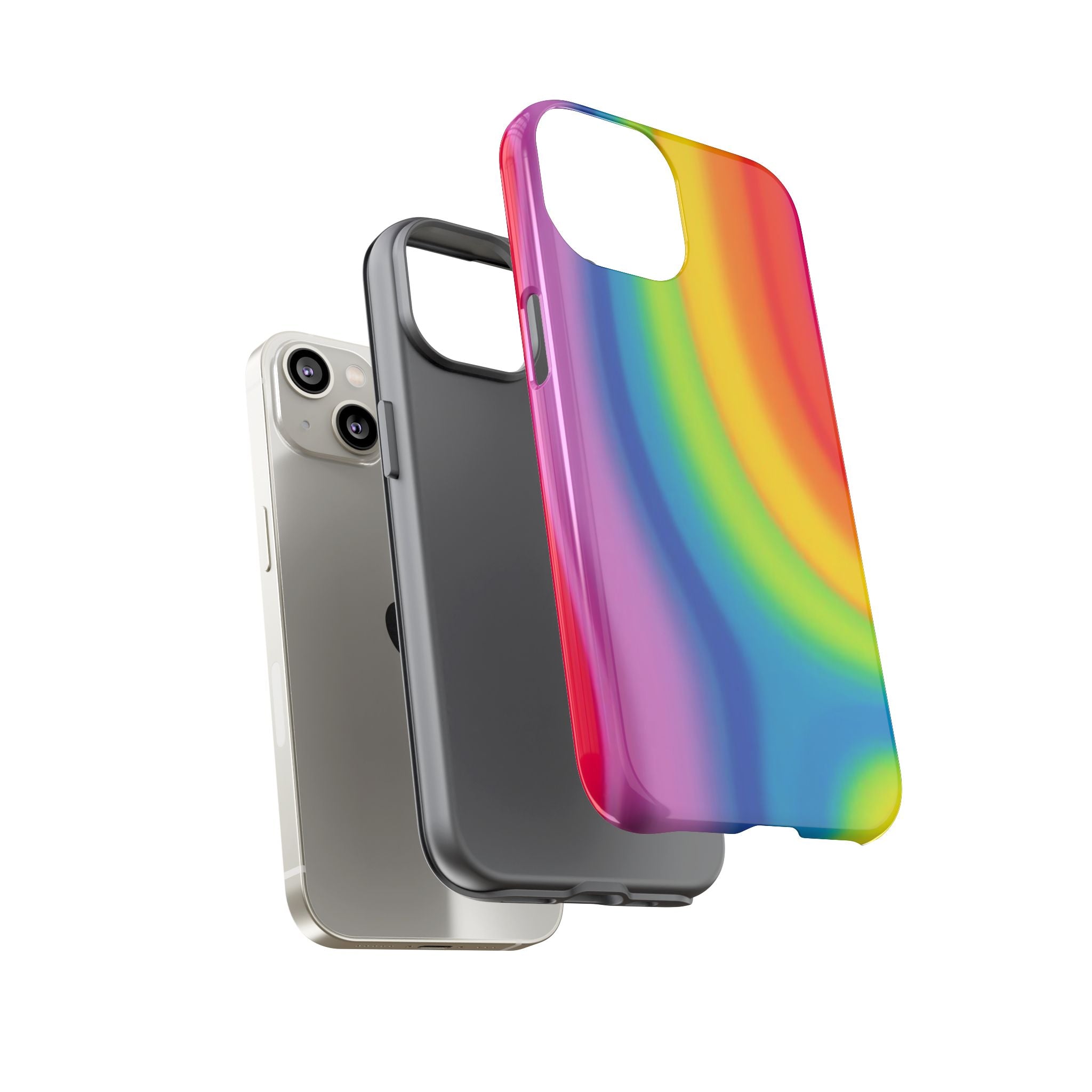 Rainbow Swirl Tough Phone Case for iPhone