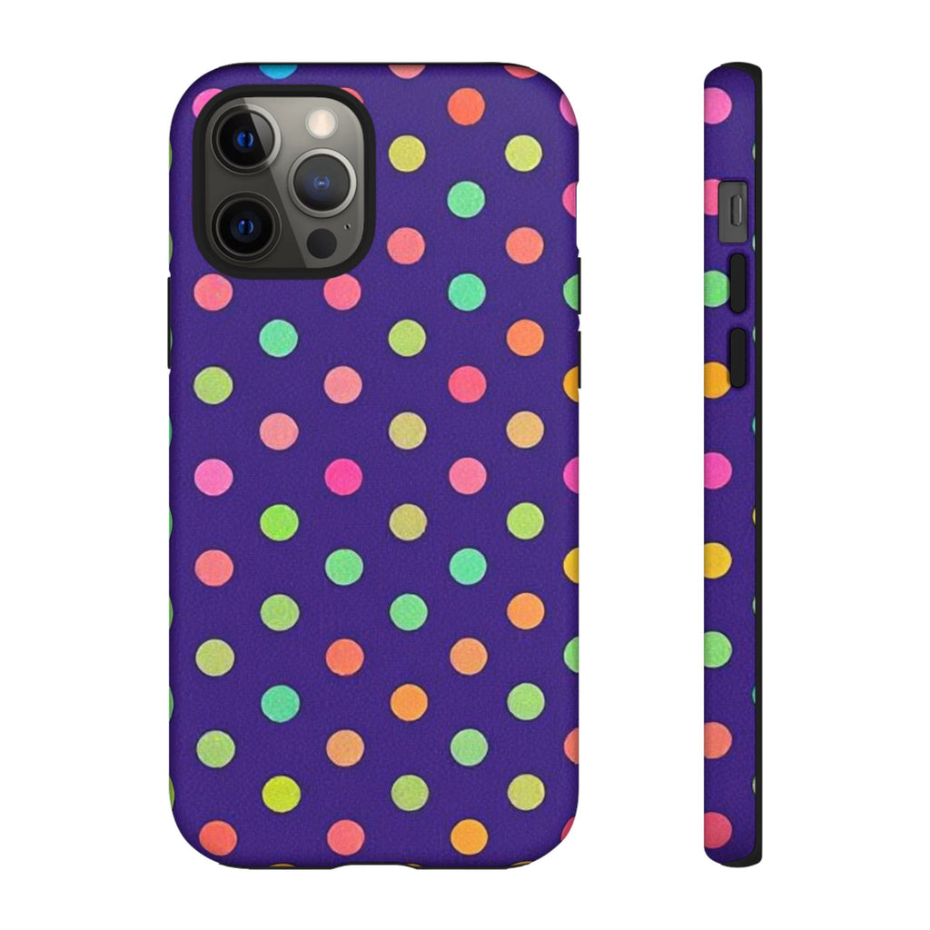 Colorful Polka-Dot Tough Case for iPhone