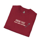Safety Pin Know That You Are Loved Inspirational Tee Unisex Softstyle T-Shirt