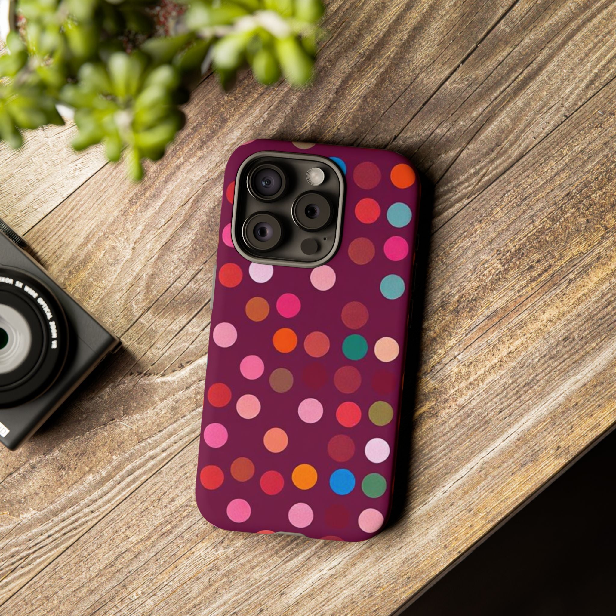 Polka Dot Tough Case for iPhone
