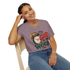 T-Shirt — "It's Good To Be Woke" Graphic Tee (Alarm Clock Design)