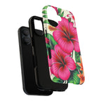 Tropical Hibiscus Phone Case for iPhone — Floral Tough Protective Cover