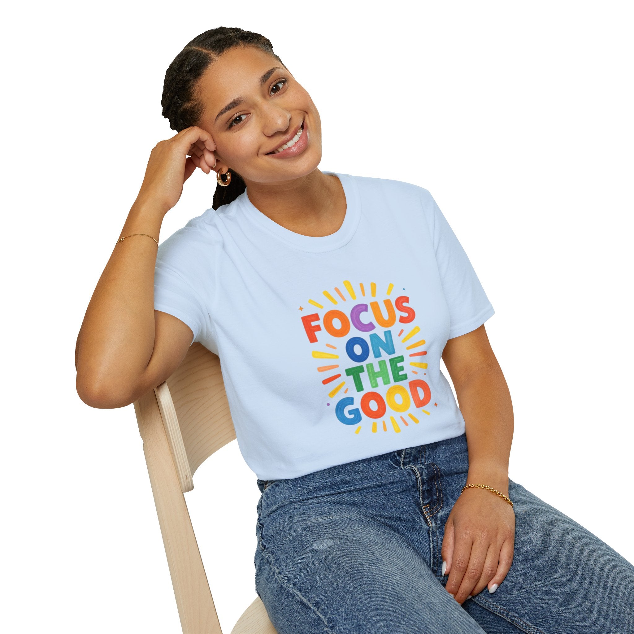 Focus On The Good T-Shirt — Positive Message Graphic Tee
