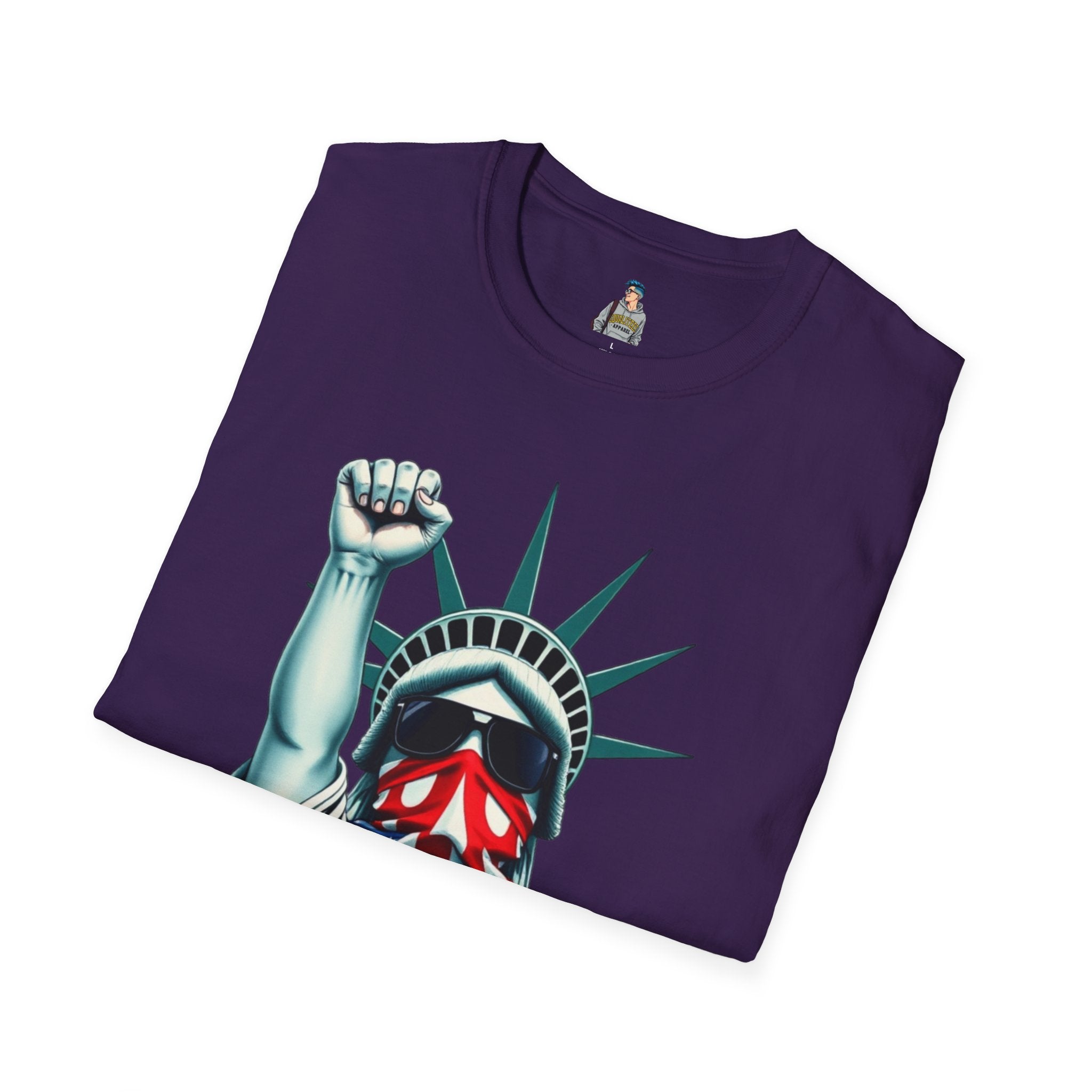 Resist - Patriotic Statue of Liberty T-Shirt - Unisex Softstyle Tee