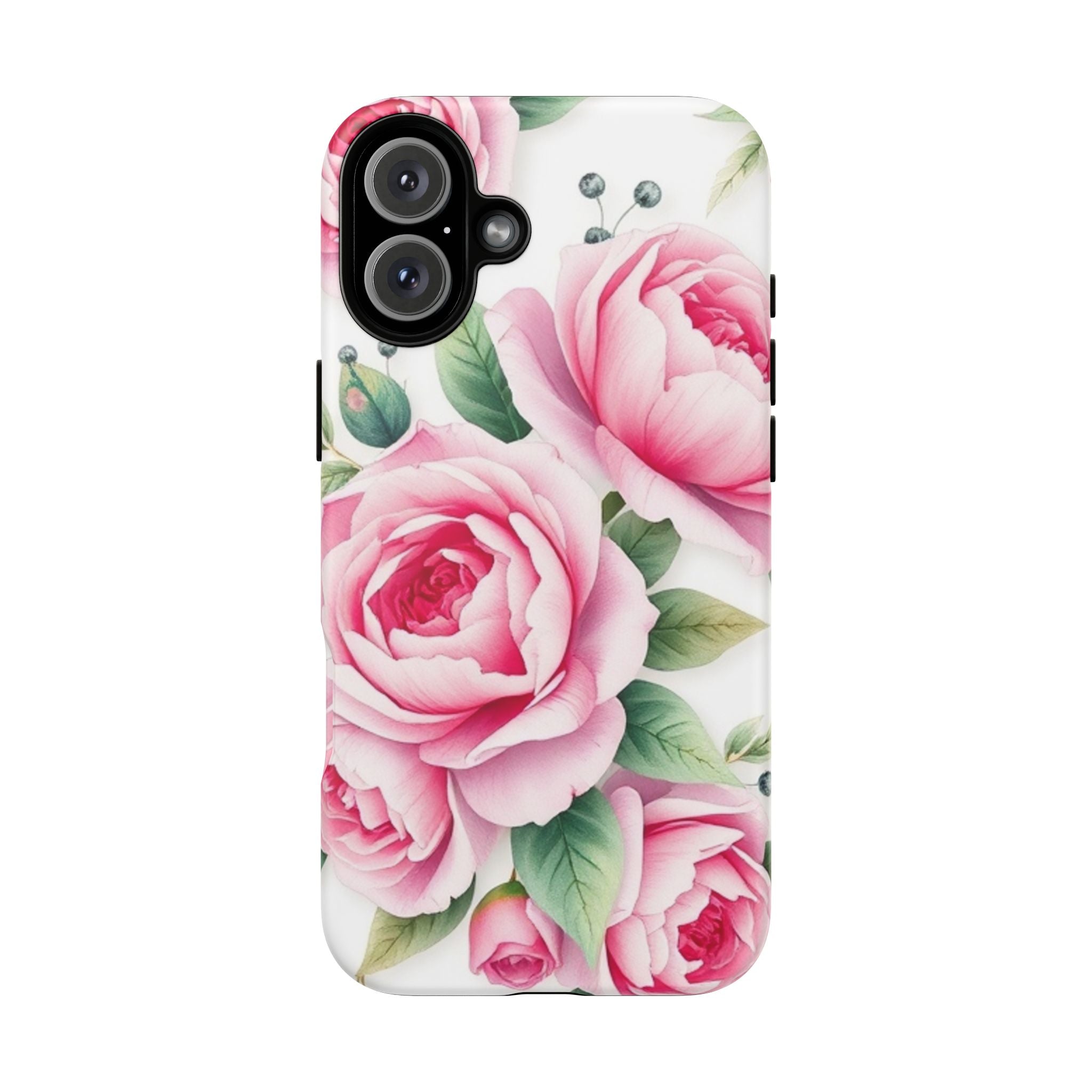 Android OR iPhone Compatible Cases - Pink Flower Design - Unique Tough Cases