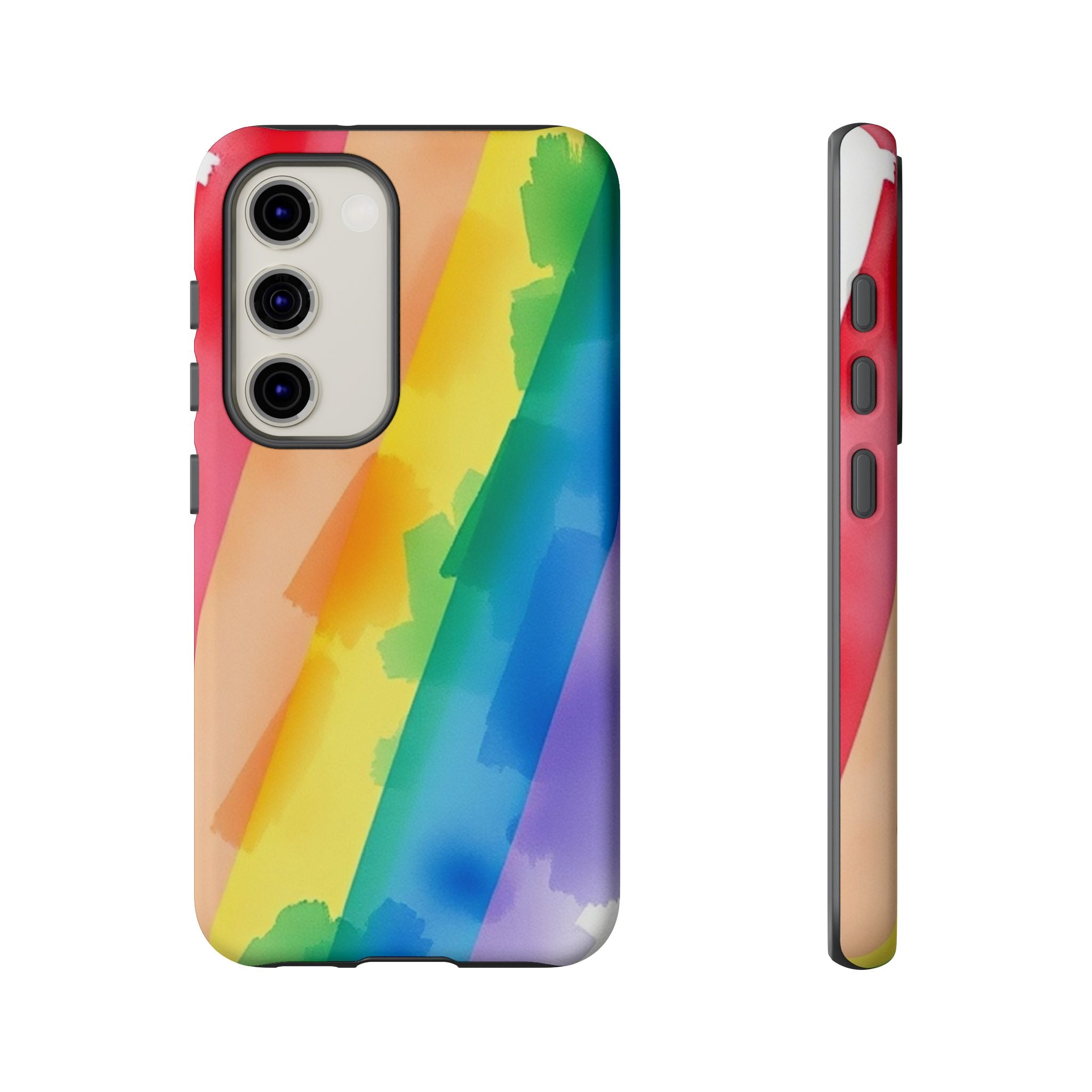 Rainbow Watercolor Art Tough Cases For Android & iPhone
