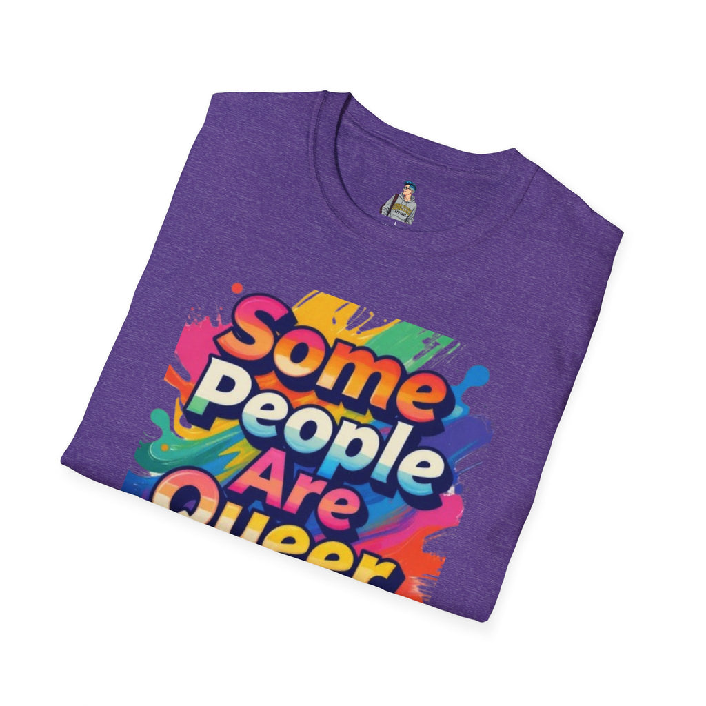 Some People Are Queer T-Shirt Rainbow Graphic