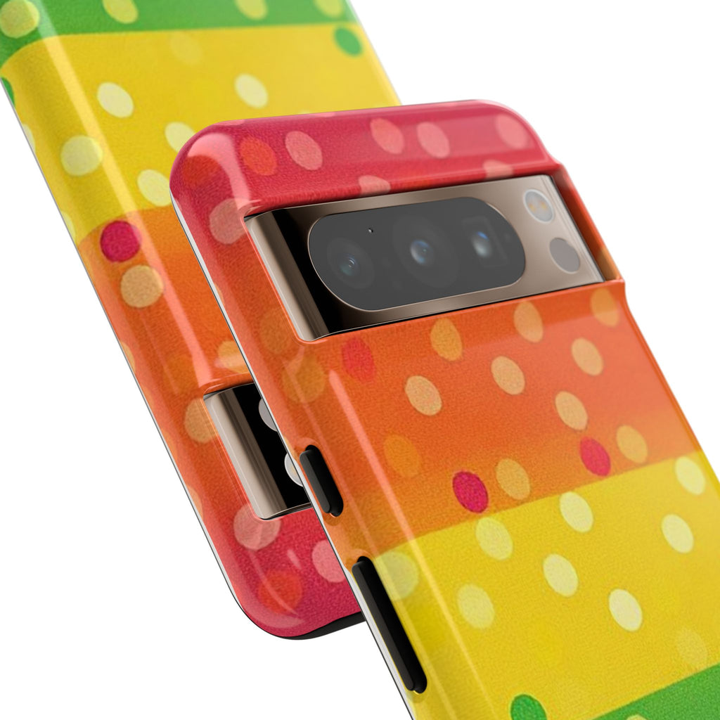 Rainbow Polka-Dot Tough Case for Android