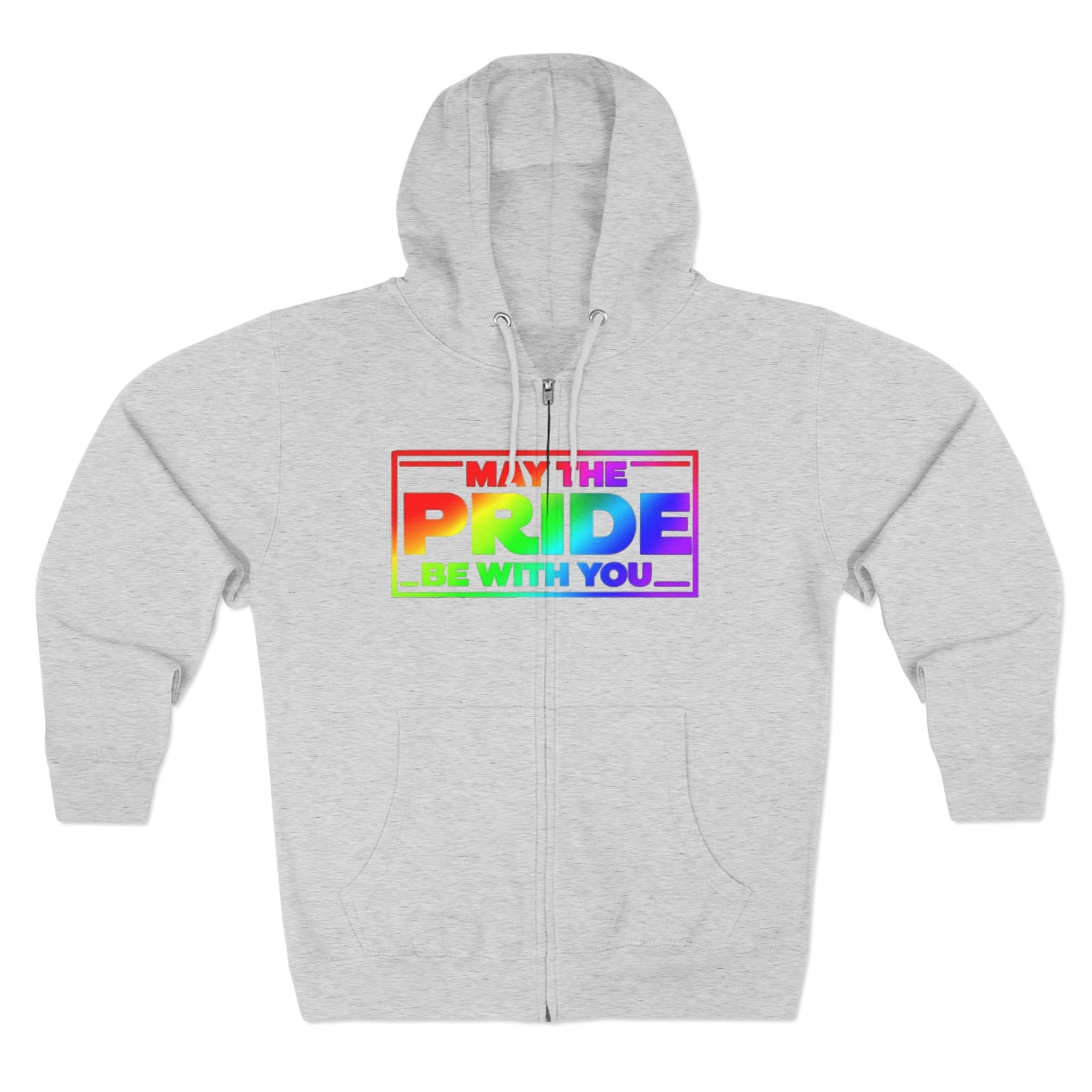 Pride Zip Hoodie - "May the Pride Be with You" Unisex