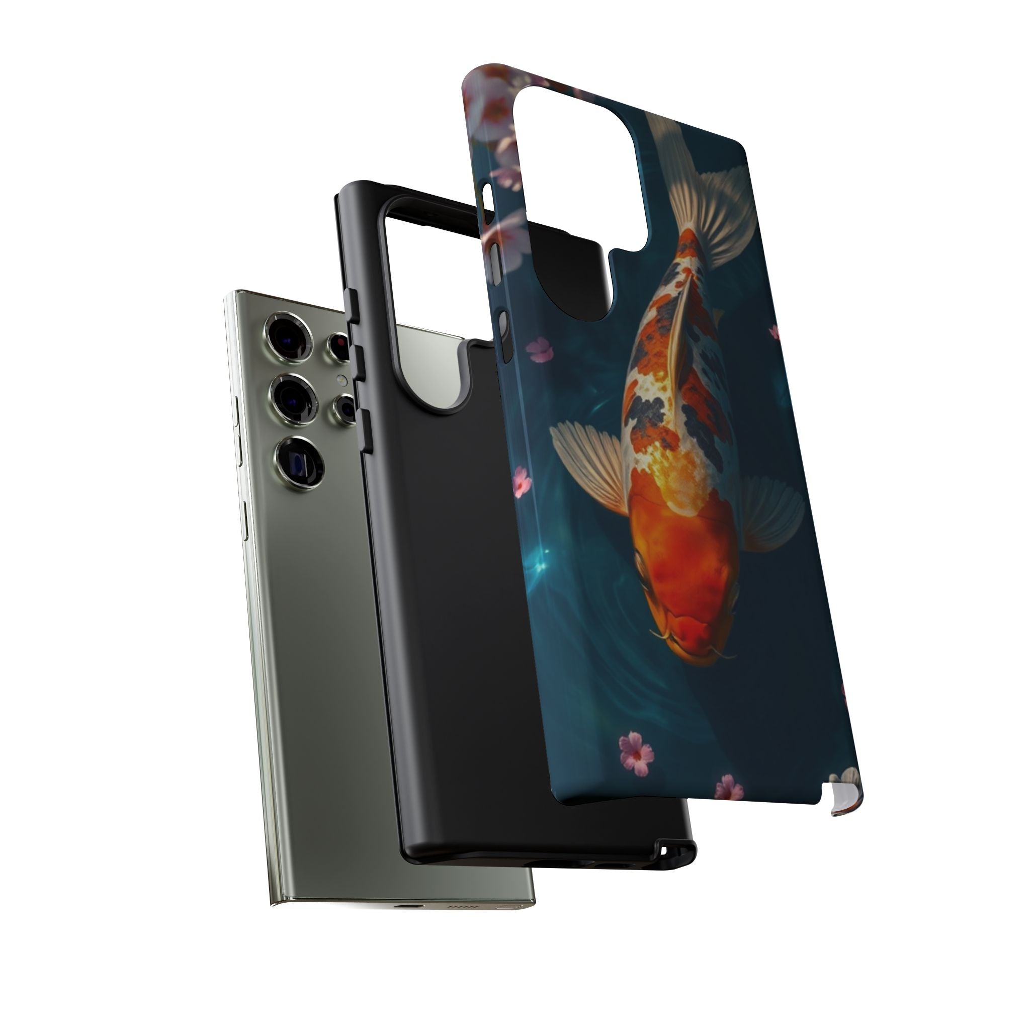 Peaceful Koi Cherry Blossom Tough Cases For Android & iPhone