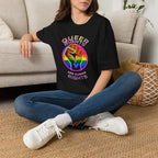 Unisex Softstyle T-Shirt - Queer Rights Are Human Rights Statement Tee