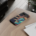 Statue of Liberty Neon Glowing Art Tough Case for Android & iPhone