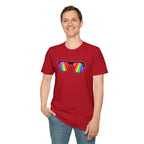 Rainbow Sunglasses Unisex t-shirt