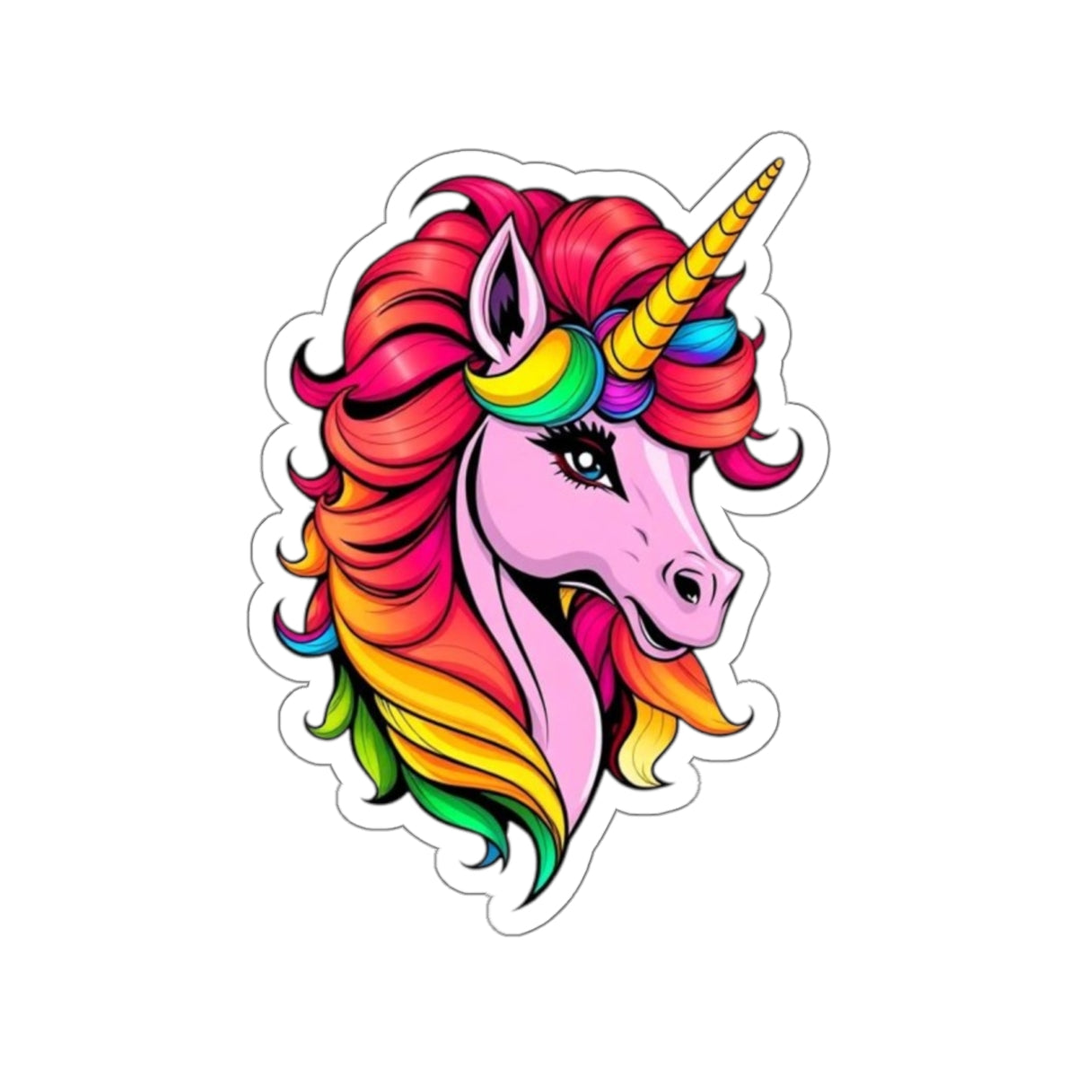 Die-Cut Stickers - Pink Unicorn