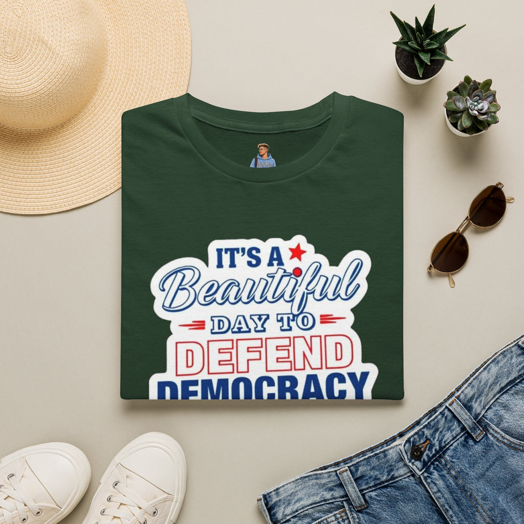 Defend Democracy Unisex Softstyle T-Shirt - Perfect for Activism and Everyday Wear
