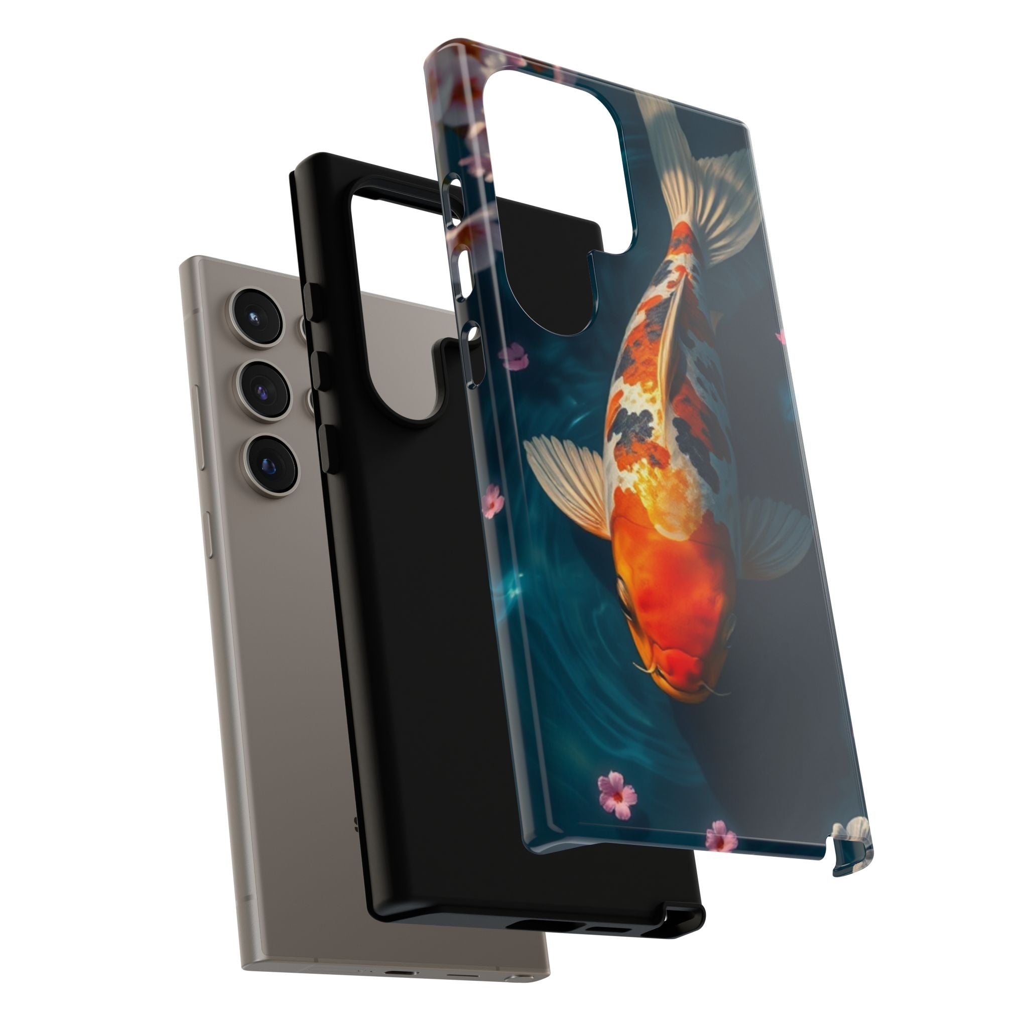 Peaceful Koi Cherry Blossom Tough Cases For Android & iPhone