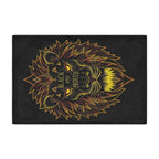 Black & Proud Lion Design Microfiber Blanket