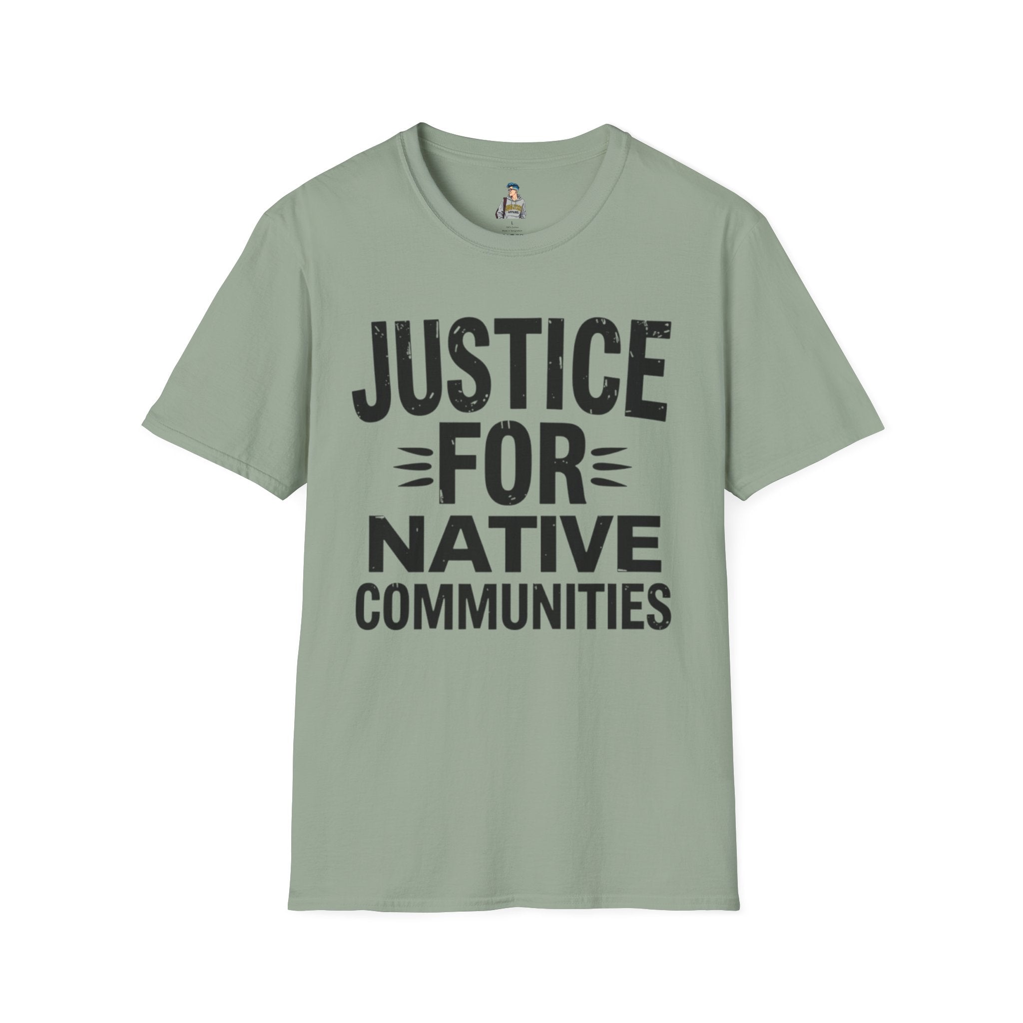 Justice for Native Communities Unisex Softstyle T-Shirt, Activism Tee, Social Justice Apparel, Comfortable Graphic Shirt, Gift for Advocates