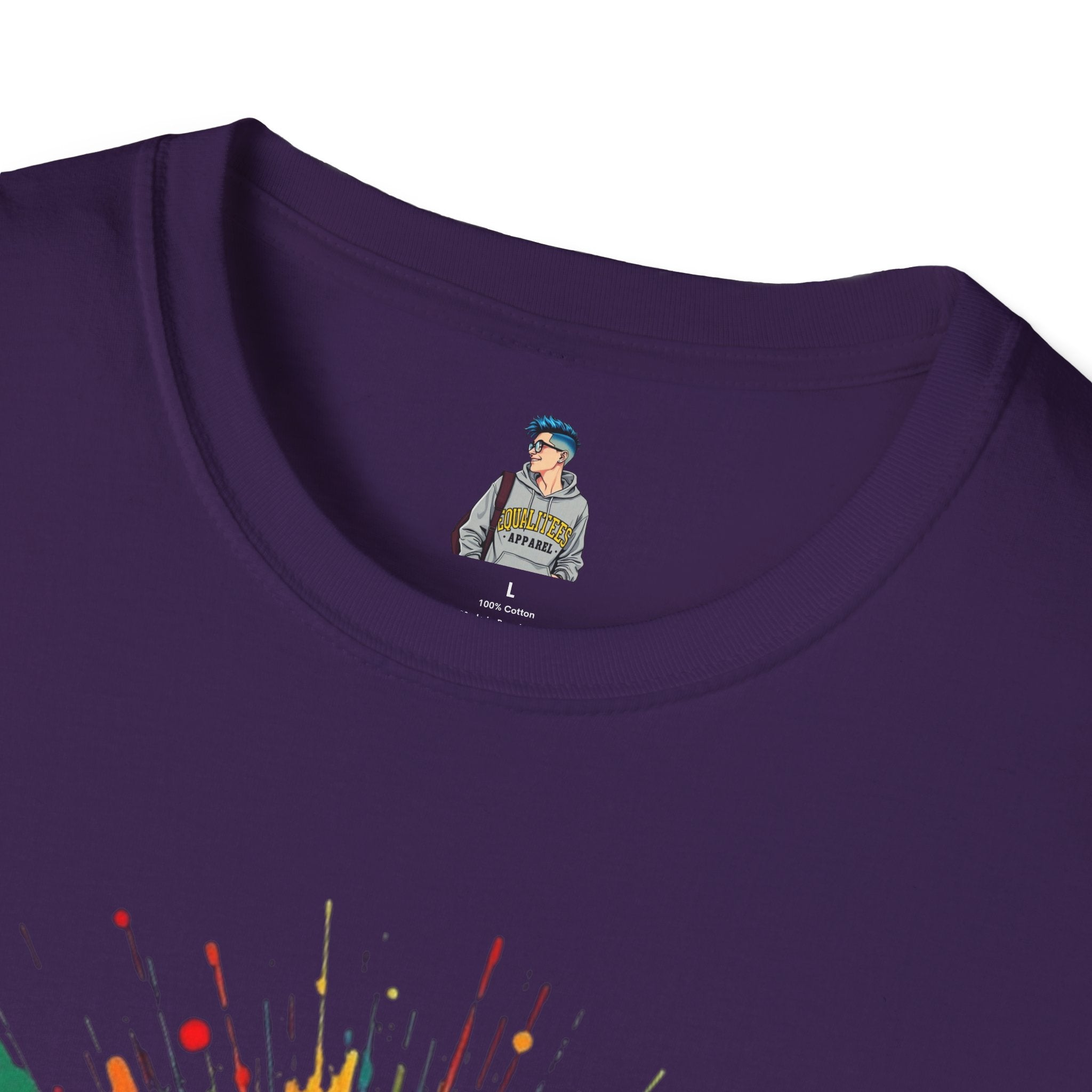 We All Belong Unisex Softstyle T-Shirt - Colorful Pride Tee